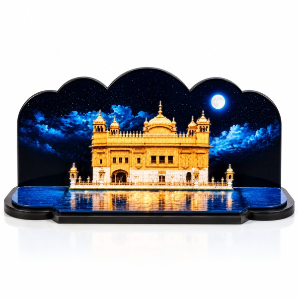 Acrylic Golden Temple Decor