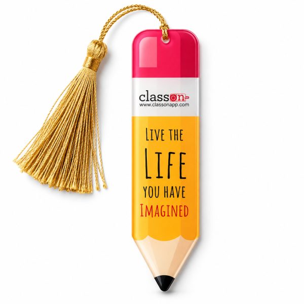 Acrylic Pencil Bookmark with Tassel